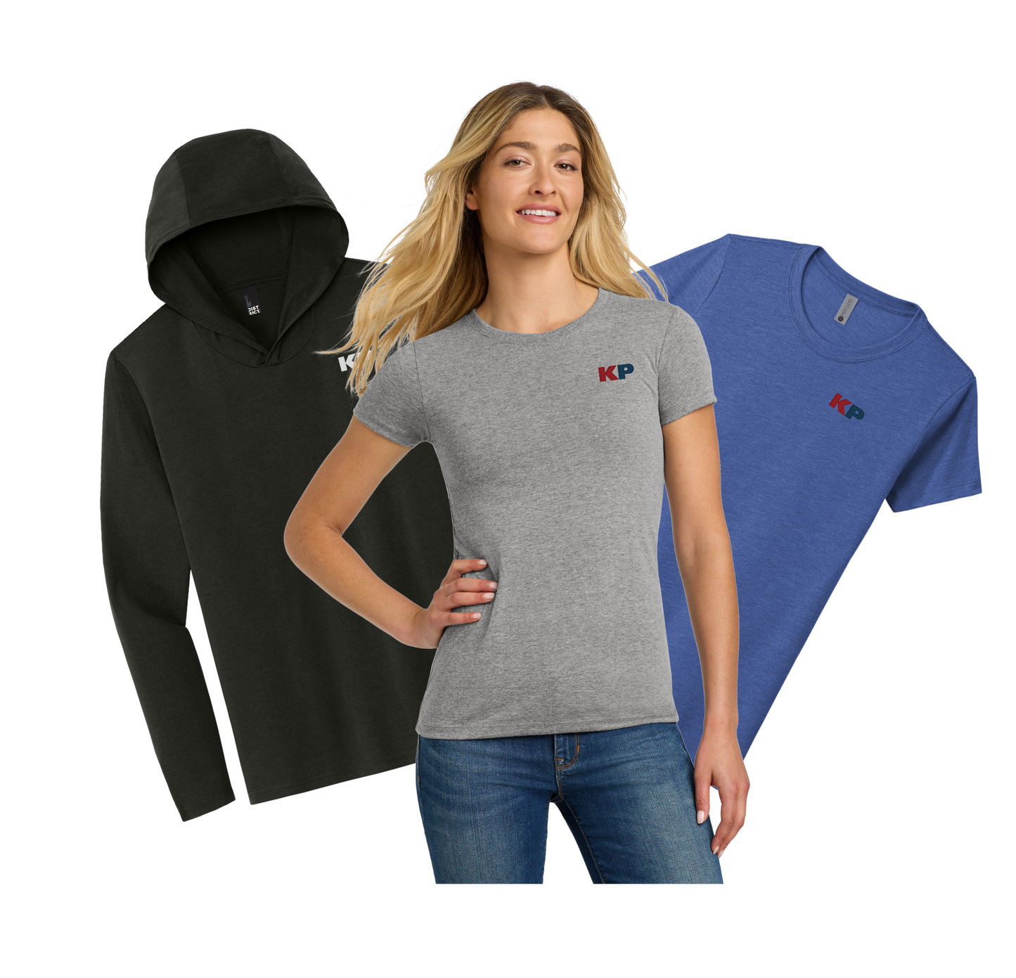 2 Ladies Next Level Tees and 1 Hoodie