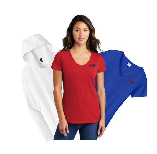 2 Ladies V Neck PC Tees and 1 Hoodie